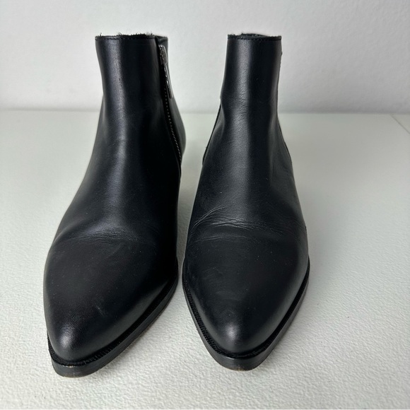 Thursday Boot Company Black Leather Downtown Booties Boots Size 5.5 - Picture 4 of 7